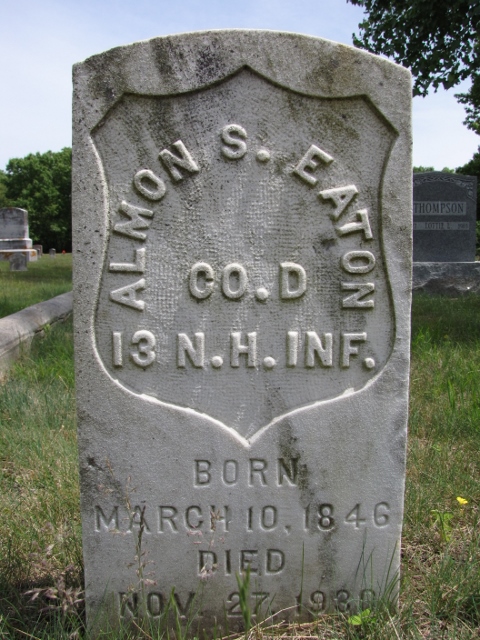 gravestone of Almon S Eaton